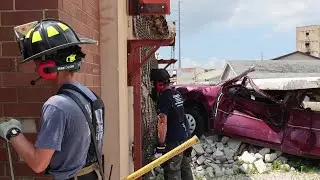 Firefighter Search and Rescue Drill with the Firecom Portable System