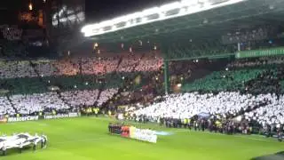Celtic v Barcelona 1-10-13, Champions league anthem