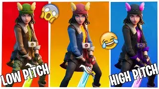 All Skye Voices/Voicelines in High-Pitched and Low-Pitched | Fortnite Henchman Sounds