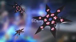 Red Sakura Shuriken Stream Transition | Cherry Blossom Ninja Transition | Anime & Vtuber Stinger OBS