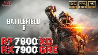 Battlefield 6 | RX 7900 GRE x R7 7800X3D | FHD, QHD, 4K benchmarks