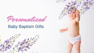 Personalized Baby Baptism Gifts for Baby Shower or Newborn Announcement