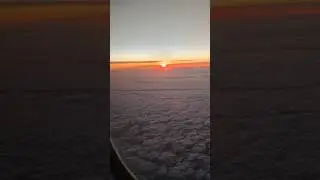 The Best  Sunset View #travel #sunset #flight #planespotting #shorts #aviation #airplane
