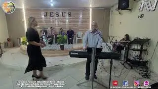 2026/01/07-Pr Écio Pousas ministrando o louvor na Igreja Assembleia de Deus Evangelizar