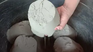 Pure cement pots super soft dusty silky 🤤🌪️ Crumbling 😍|Satisfying video|Asmr puppys