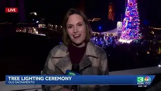 Old Sacramento rings in holidays with tree lighting