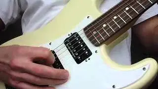 Emaj7-A#maj7-Gm melodic riff