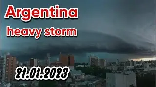 Argentina crazy storm hit Rosario