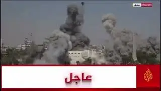 Massive Israeli Air Force attack on Syrian military HQ in support of the embattled Syrian Druze.