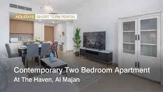 Contemporary two bedroom apartment at The Haven, Al Majan, Dubai | haus & haus