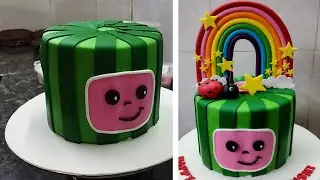 Fondant Cocomelon Cake|Birthday Cocomelon Cake Design