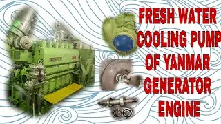 FRESH WATER COOLING PUMP OF YANMAR GENERATOR ENGINE