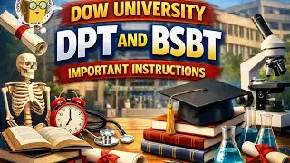 DOW UNIVERSITY DPT AND BSBT IMPORTANT INSTRUCTIONS|DOW UNIVERSITY ADMISSION 2026