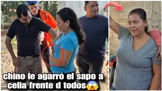 Chino asta la mano se lamio despúes de tocarle el sapo a celia🤣