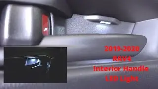 Installation of Interior Door HANDLE LED Lights from Q QUNSUNUS | 2019 2020 RAV4