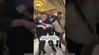 SonnyFaz dancing at a Palestinian wedding 🇵🇸