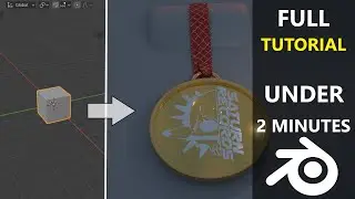 How to Create a MEDAL in Blender under 4 Minutes