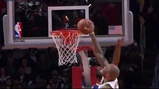 Mo Speights gets blocked by the RIM | Clippers vs Warriors | 2/2/17