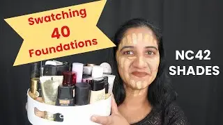 🔥 40 Foundation Swatches on NC42 Skin! | The Ultimate Medium to Deep Skin Tone Guide 🎨✨