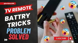 Tv remote tricks(tv remote ki battery cell kaisay banay)