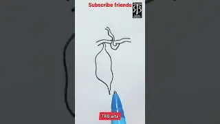 как нарисовать сладкий картофель поэтапно
