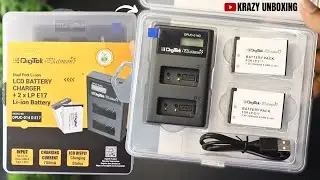 Digitek Platinum Dual Port Li-ion LCD Battery Charger | DPUC-014 D E17 | 1250mAh LP E17 Li-ion