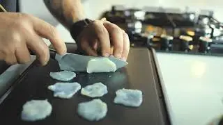 Chef Alex Sperxos using Single Estate Extra Virgin Olive Oil HERMIONE for his spectacular dishes