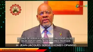 M JEAN-JACQUES SERGE YHOMBY-OPANGO PRÉSIDENT DU RDD ET 2EME VICE-PRÉSIDENT DU RFC PREND LA PAROLE !