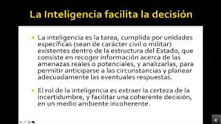 Inteligencia Estratégica. Dr. José Gabriel Paz