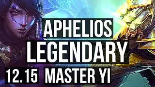 APHELIOS vs MASTER YI (TOP) | Quadra, 12/2/3, Legendary, 500+ games | KR Master | 12.15