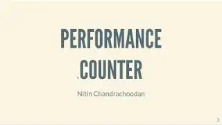 Simple AXI peripheral: performance counter