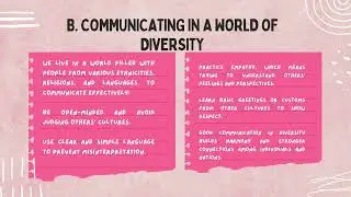 Local and global communication