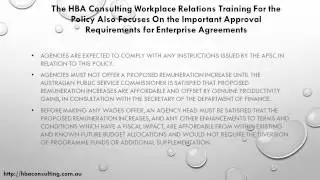 Workplace Relations Training - Australian Government Public Sector Workplace Bargaining Policy
