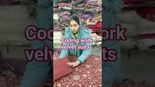 coding work के सुंदर वेलवेट suits Order No 8529552793