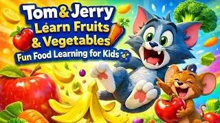 Tom & Jerry Fun Food Adventure 🍓🥦 | Learn Fruits & Veggies for Kids