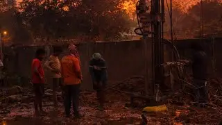 Pipe entry and Borwell drilling || new construction side Borwell drilling high pressure 