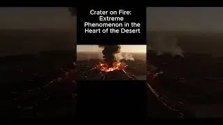 Burning Crater: Extreme Desert Phenomenon 🌋🔥🌵  #epic #viralvideo #desert