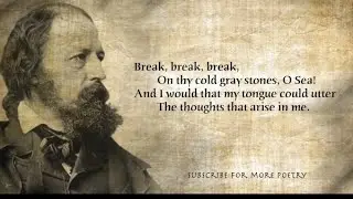 شعر مرحلة اولى قصيدة Break Break Break  قسم اللغة الانكليزية