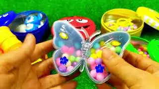 5Candy Lovers Dream! ASMR Unboxing of Skittles & M&M's| Colorful Tins and Satisfying Sounds Revealed