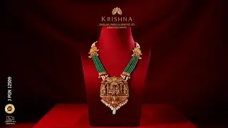22K Gold Haram with Divine Pendant  Bridal Elegance for Sacred Celebrations ✨👰 | Krishna Jewellers