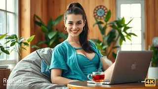 Лукбук с 4K AI Art｜Модная красавица, тепло улыбающаяся в модном наряде