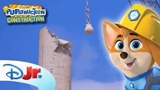 Let's Build with Demolition with Pupstruction Construction! 🐶🛠️  | @disneyjr