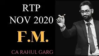 FM RTP NOV 2020 | All Questions of RTP | CA INTER & IPC