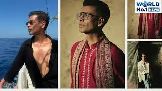 #Karan Johar ने ऑल ब्लैक लुक में दिखाया अपना bold अंदाज़