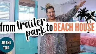 Air bnb BEACH HOUSE TOUR | spend the week with us | homemaking and cleaning at the beach! 🏝️ 🌊
