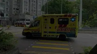 [4K HDR] Hongkong Fire Department SSU Amublence emergency respond