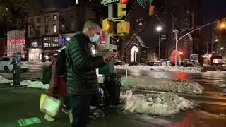 NYC LIVE : Walking Around Manhattan After Snowstorm December 18, 2020