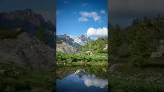 4k Shot, Lake with Mountain View @pakistanitouragency #pakistanitour