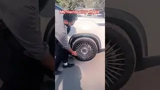 MG Hector alloy wheel. #hector #mg #alloywheels #viral #trending #viralshort #trendingshorts #car