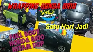 HONDA BRIO || PASANG SKOTLET MOBIL FULL BODY HITAM DOFF